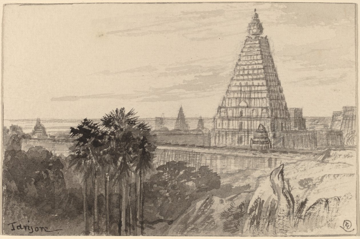 Tanjore, India alkotó: Edward Lear
