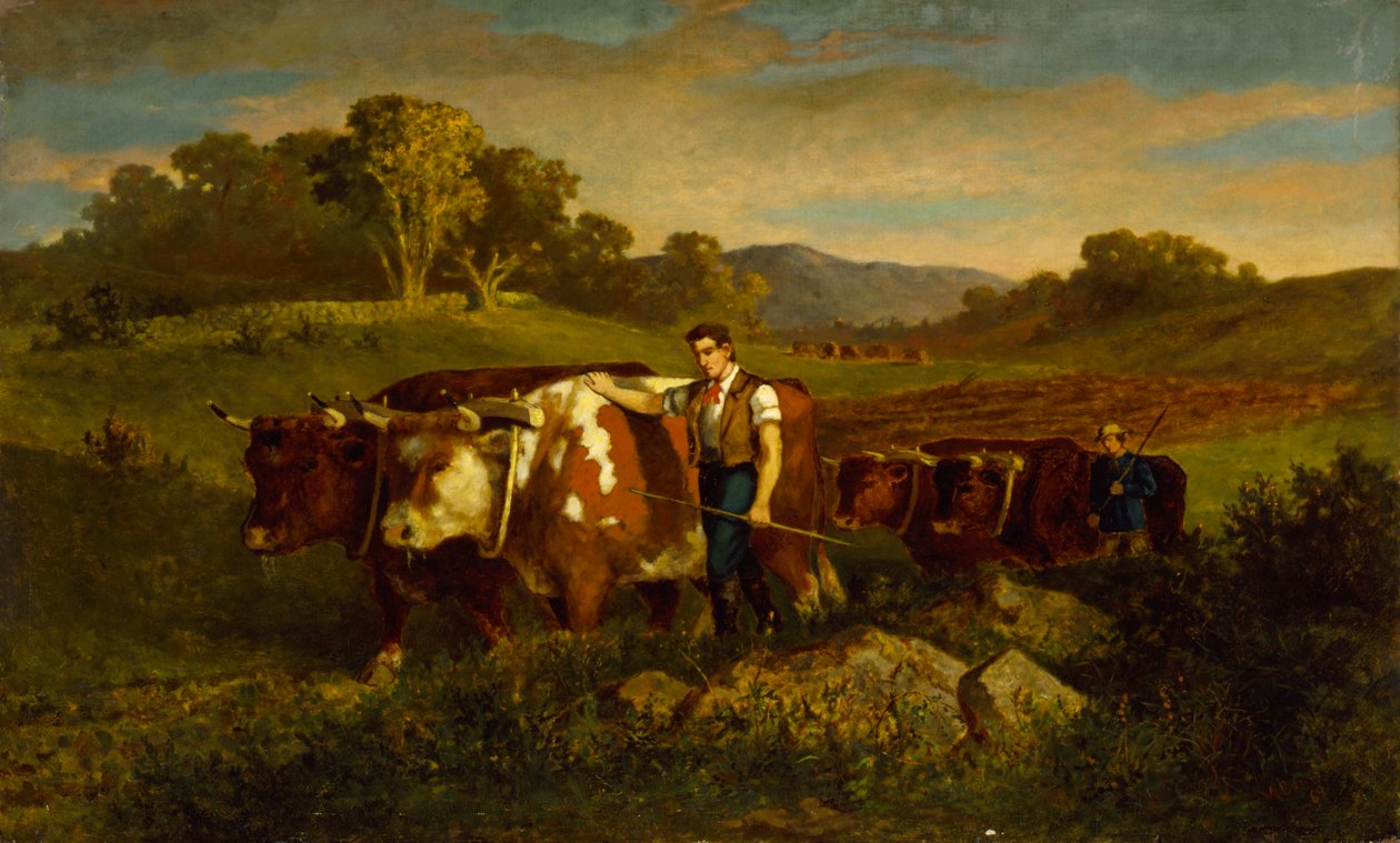 Pásztorok tehenekkel, 1869. alkotó: Edward Mitchell Bannister