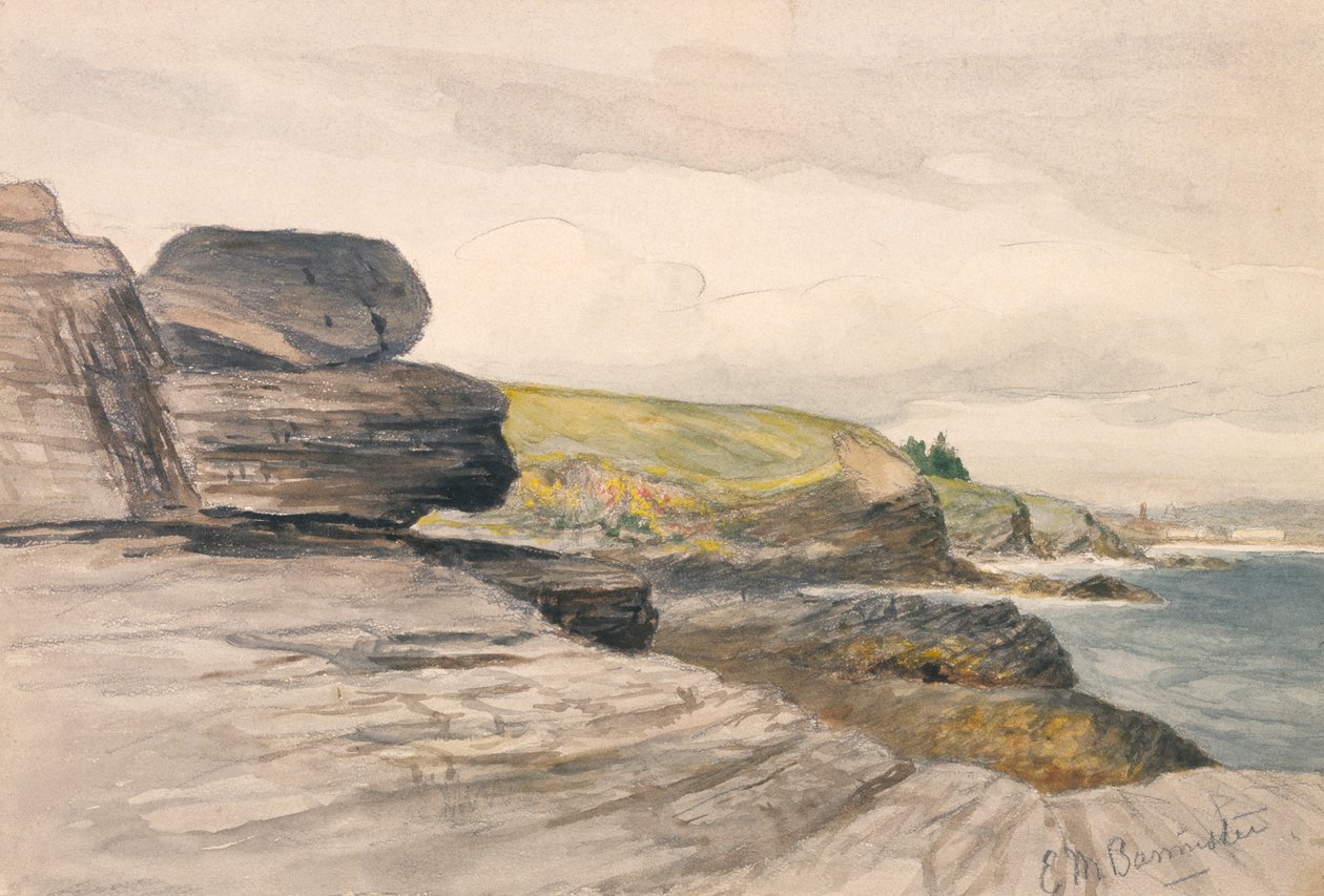 Newport Scene, kb. 1880-1889. alkotó: Edward Mitchell Bannister