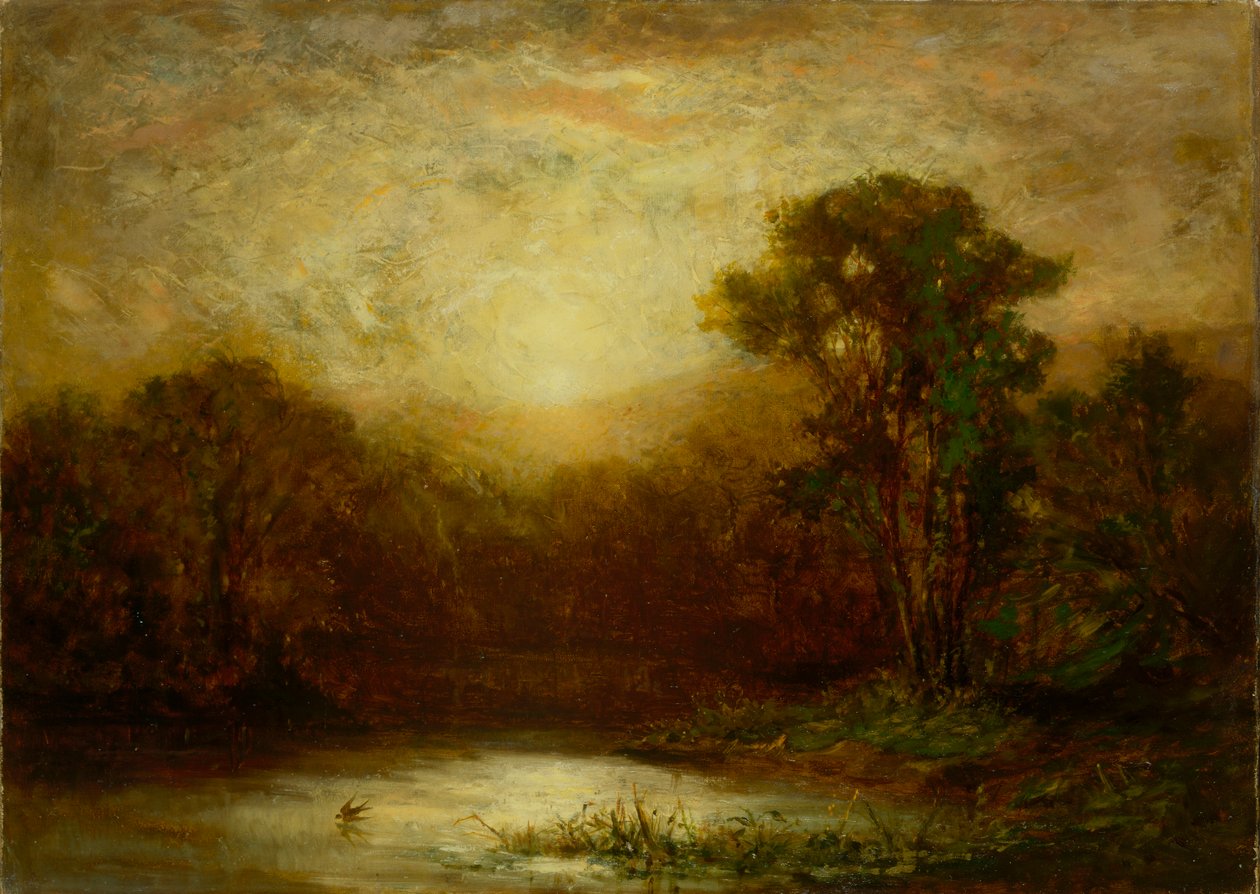 Naplemente, kb. 1875-1880. alkotó: Edward Mitchell Bannister