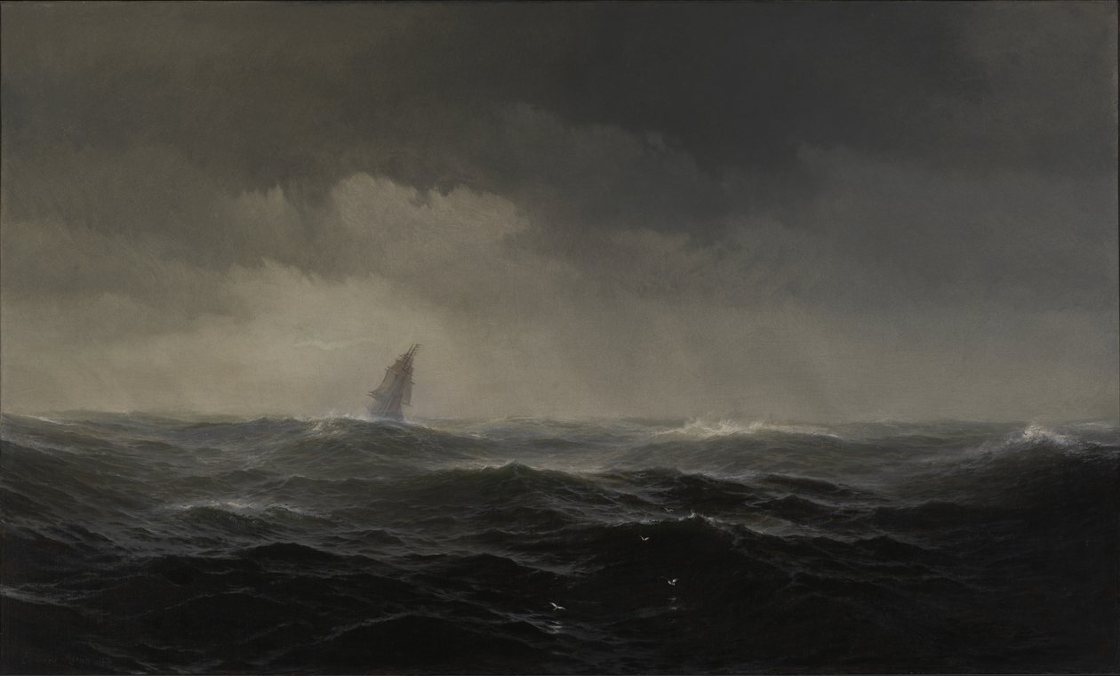 A tenger, 1870. alkotó: Edward Moran