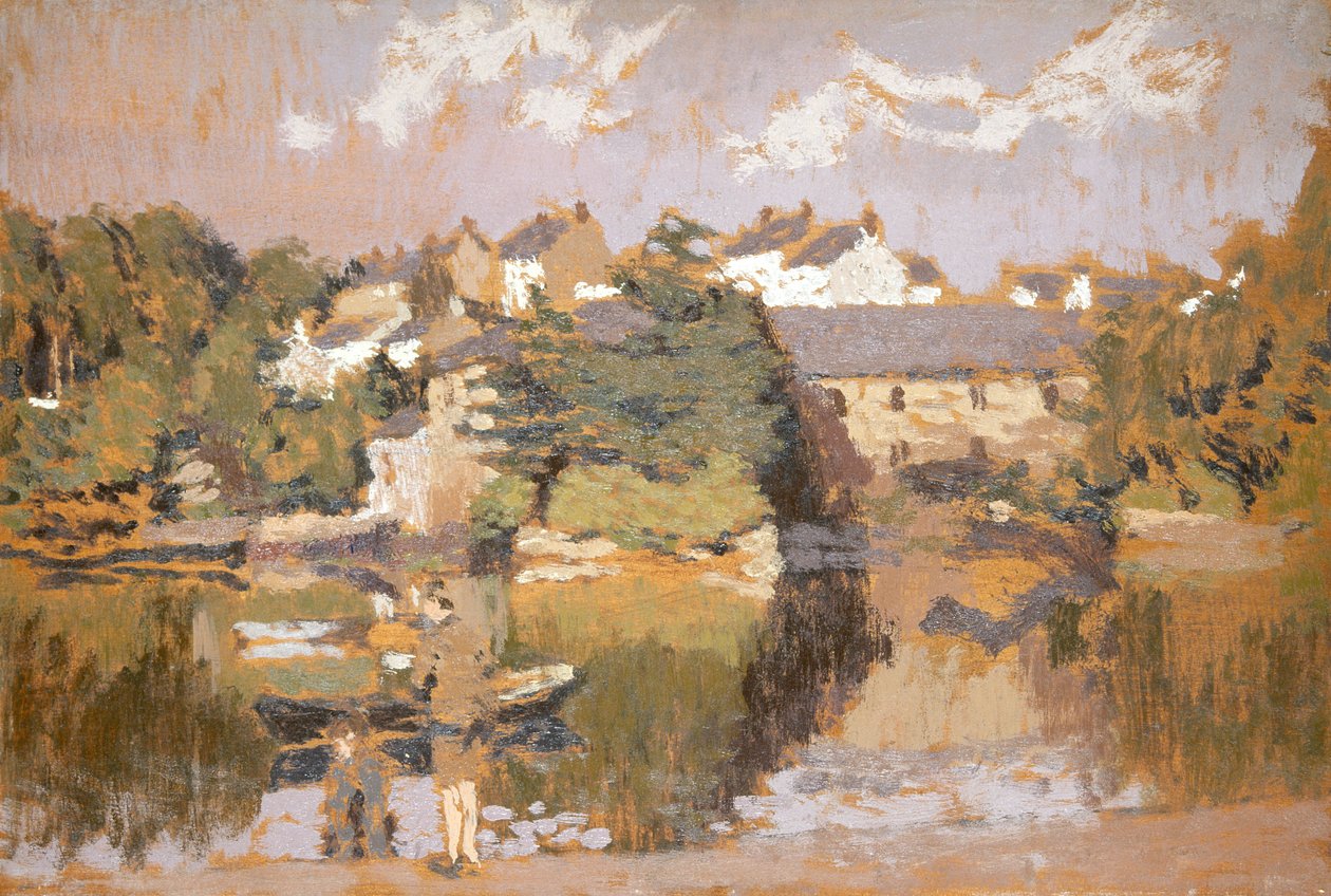 "Épületek a folyó mellett", 1923-1943 alkotó: Edward Morland Lewis