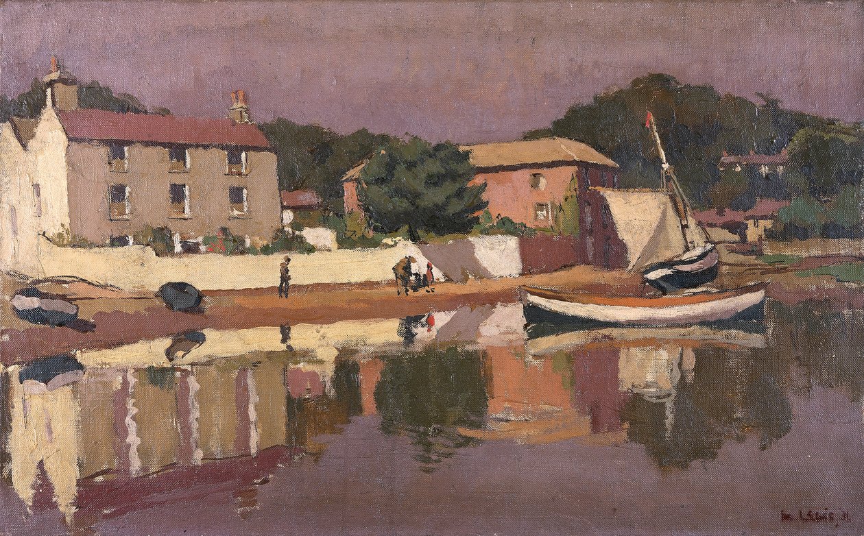"The Strand, Laugharne", 1931 alkotó: Edward Morland Lewis