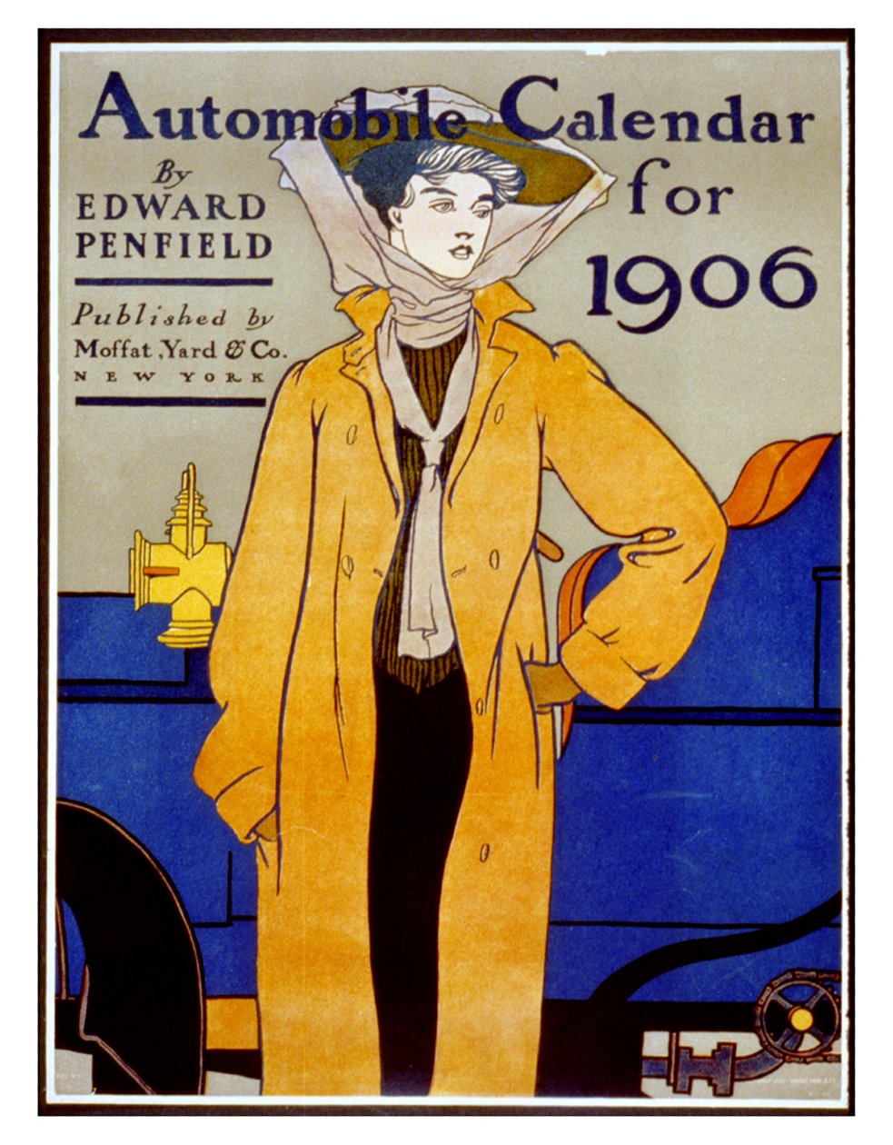 Autónaptár 1906-ra (litográfia) alkotó: Edward Penfield