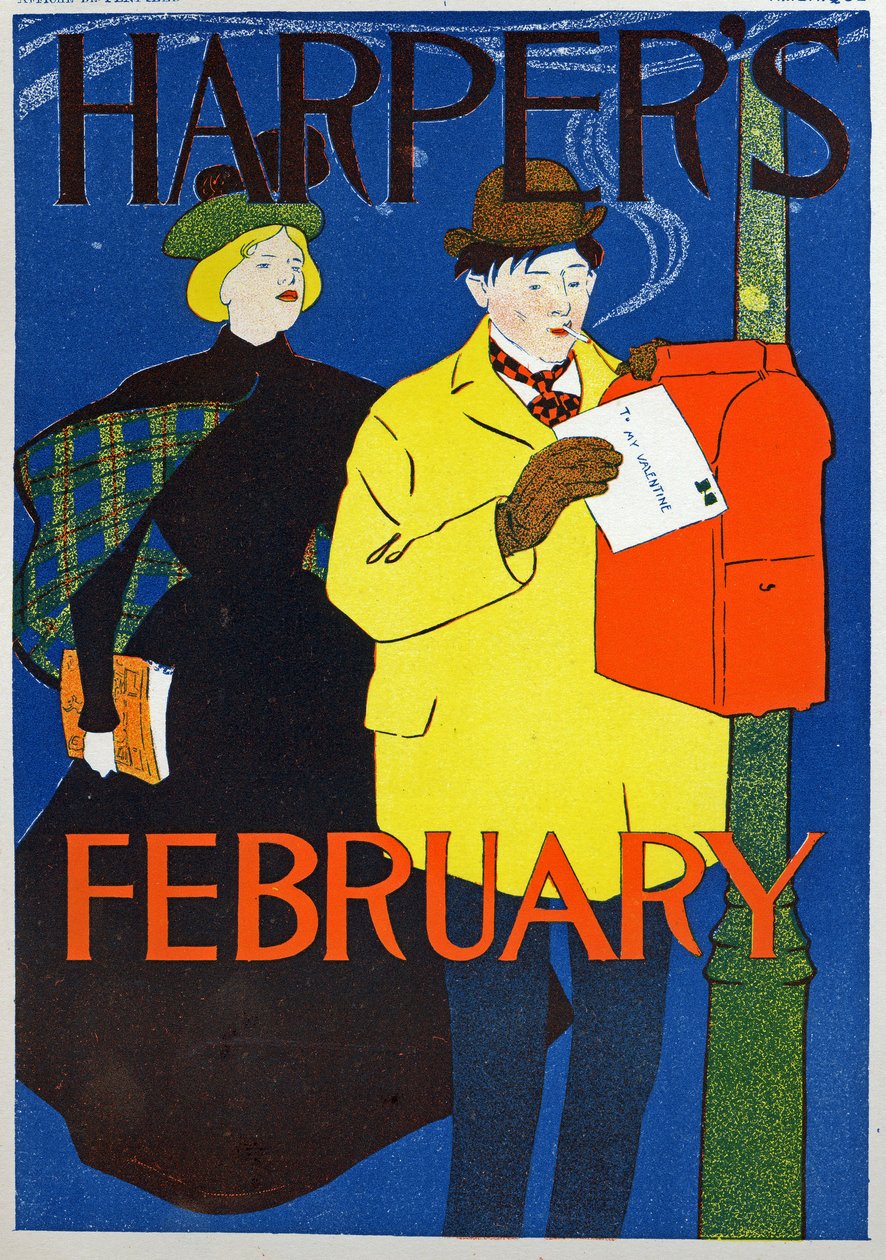Férfi, aki a Valentin-levelet alkotó: Edward Penfield