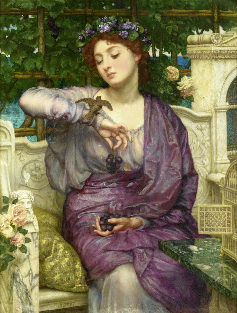 Leszbia és a veréb alkotó: Edward Poynter