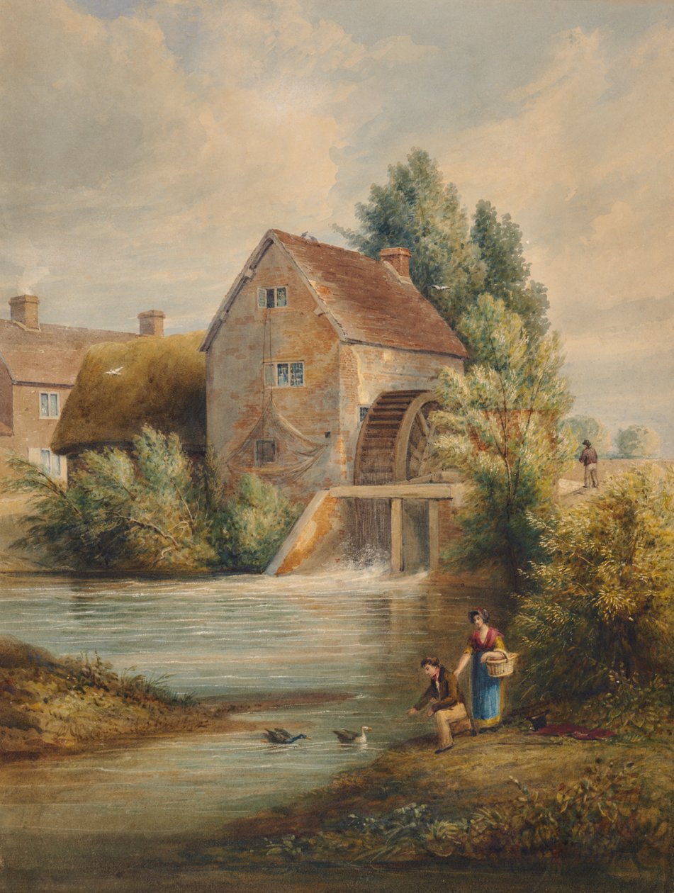 Egy vízimalom Warwickshire-ben alkotó: Edward Pretty