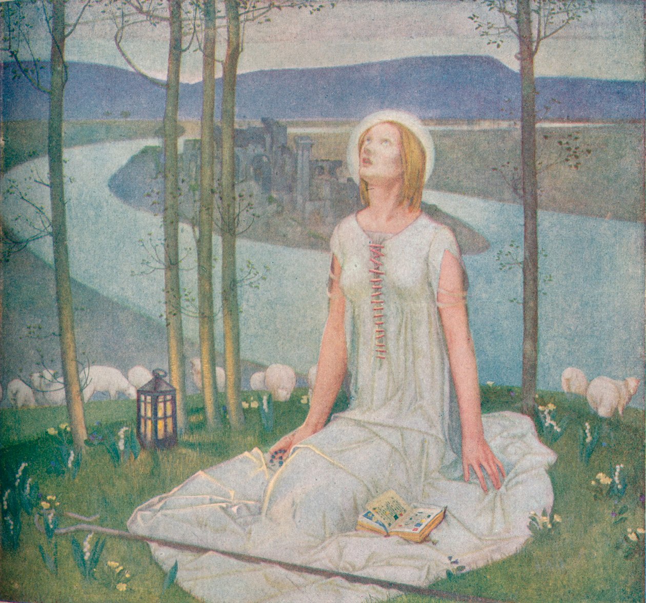 Jeanne of Arc gyermekkora, 1918, 1919 alkotó: Edward Reginald Frampton