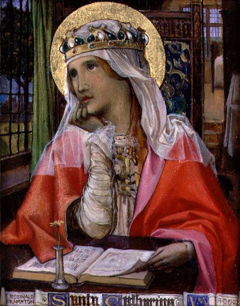 Szent Katalin, 1900 körüli (olaj, tábla) alkotó: Edward Reginald Frampton