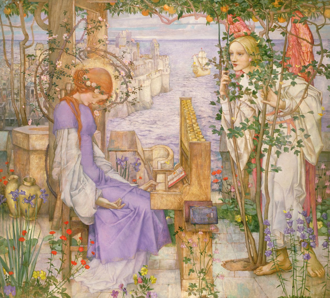 Szent Cecily, 1904 körül alkotó: Edward Reginald Frampton