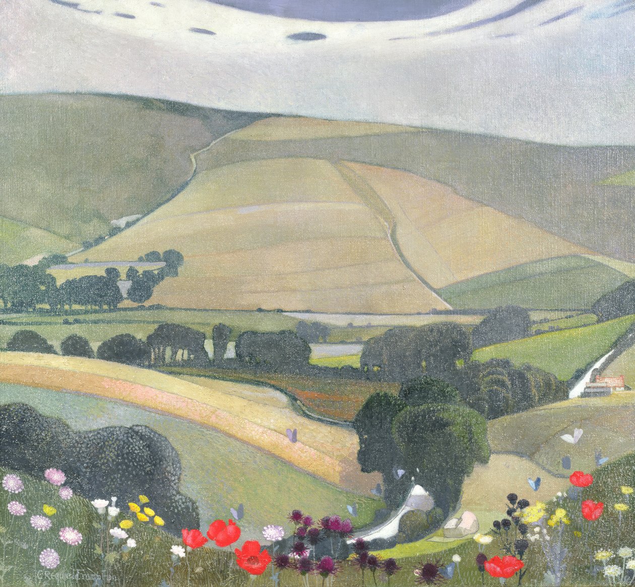 Thunderbarrow Hill, Bramber közelében alkotó: Edward Reginald Frampton
