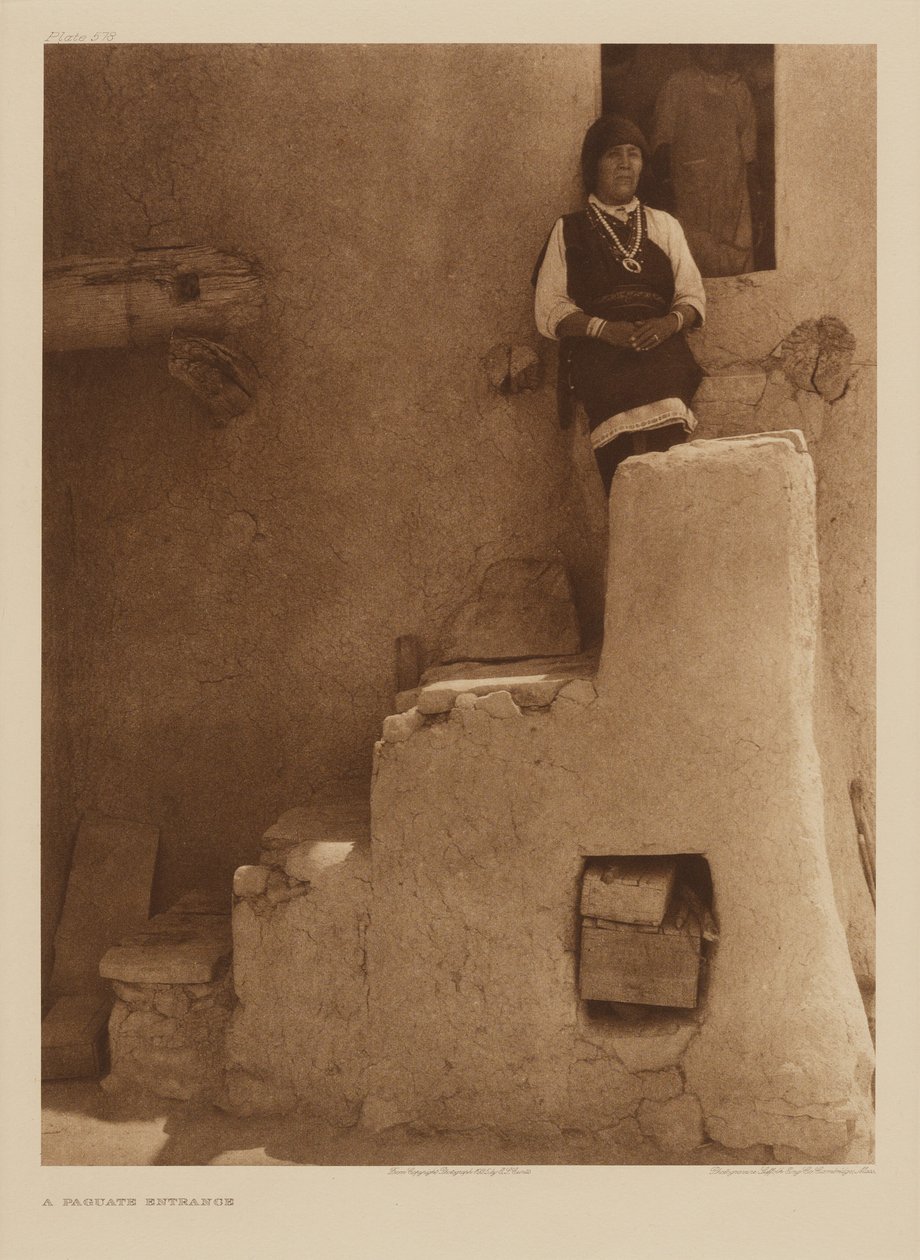 A Paguate bejárat alkotó: Edward S. Curtis