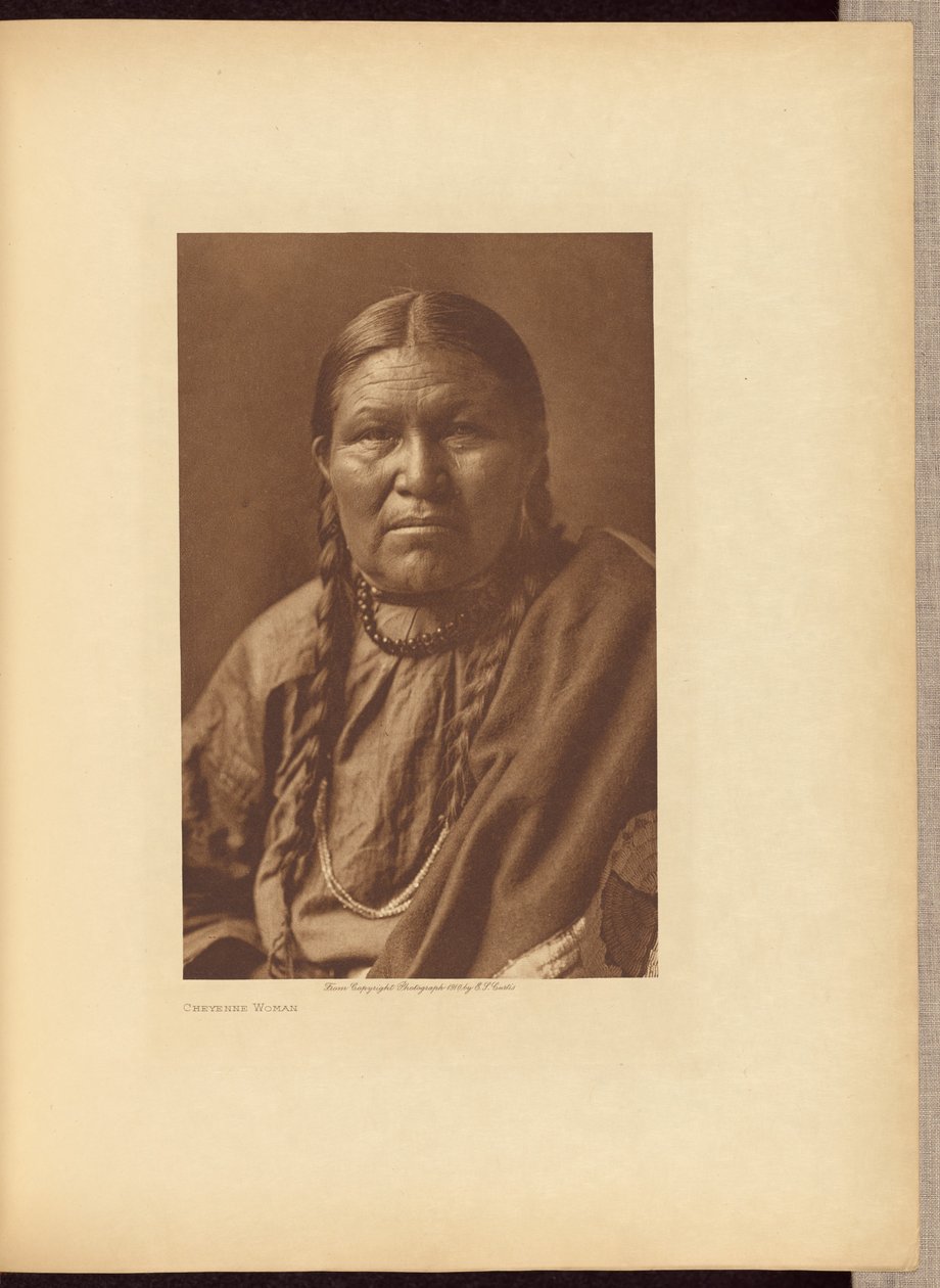 Cheyenne nő alkotó: Edward S. Curtis
