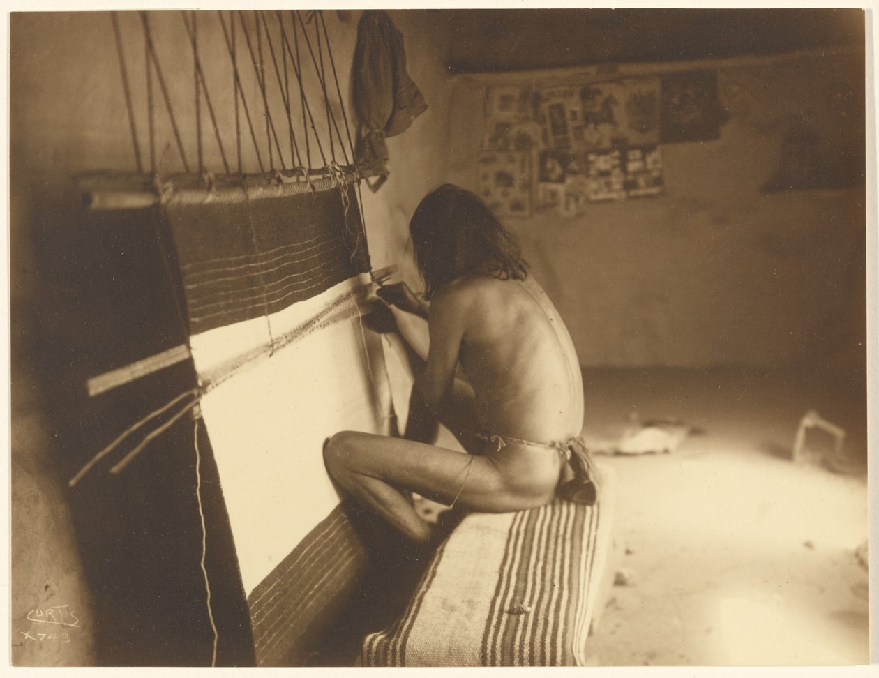 [A szövő - Hopi] alkotó: Edward S. Curtis