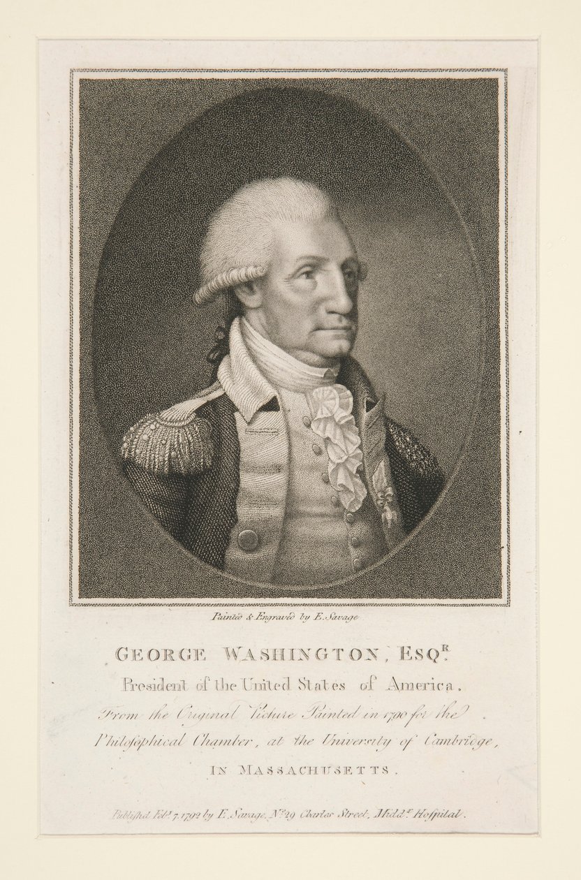 George Washington, Esq. alkotó: Edward Savage