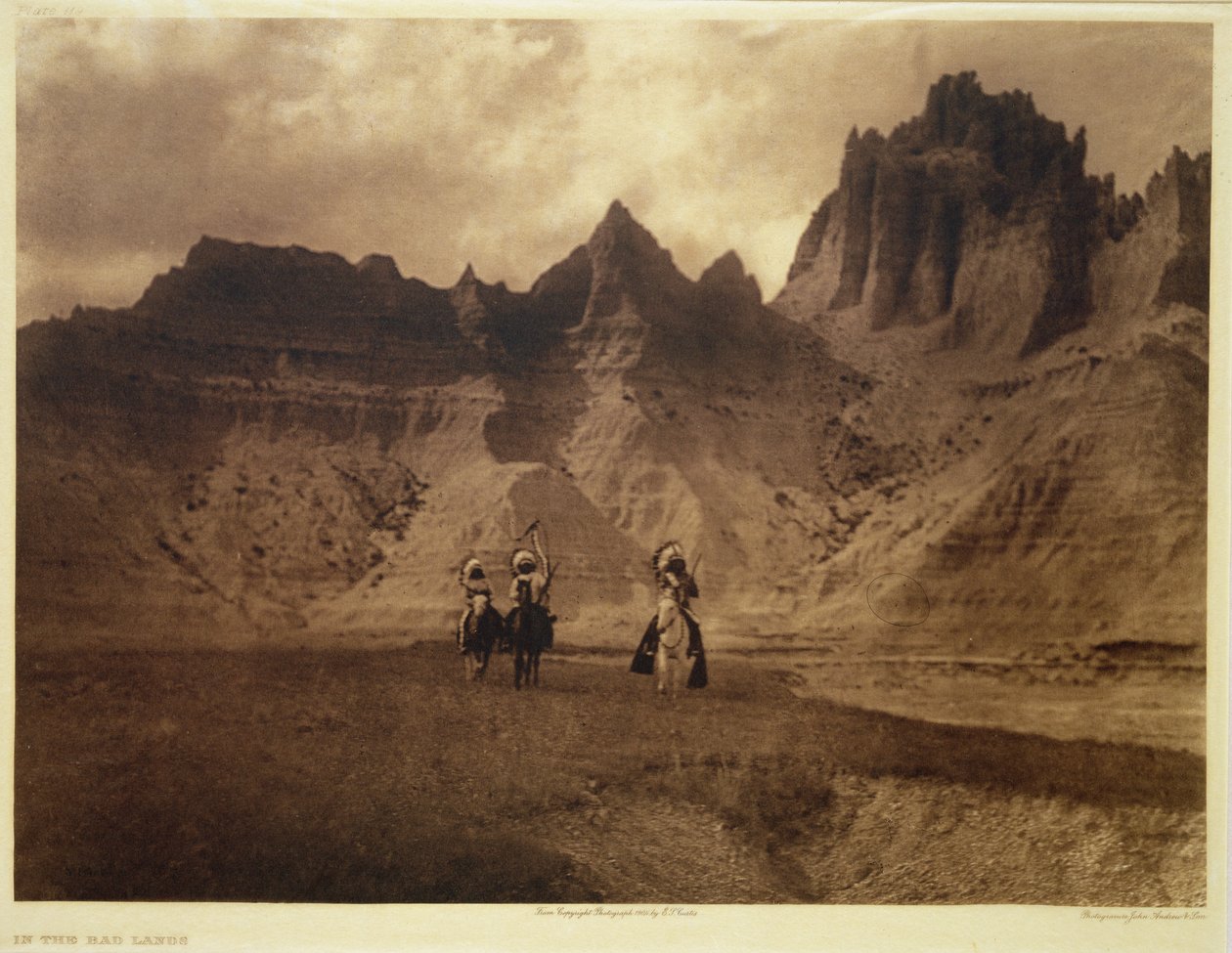 A Badlandsben alkotó: Edward Sheriff (after) Curtis