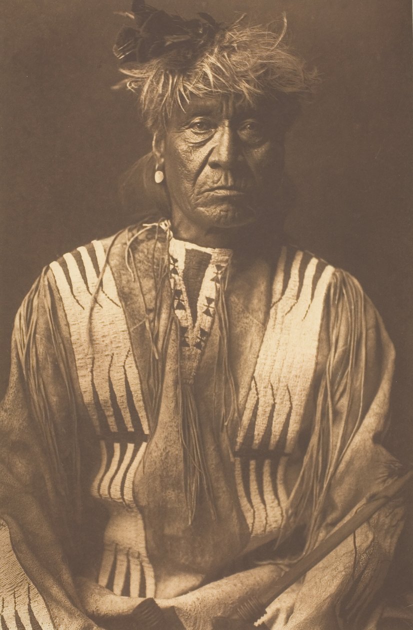 Vörös ostor – Atsina, 1908. alkotó: Edward Sheriff Curtis