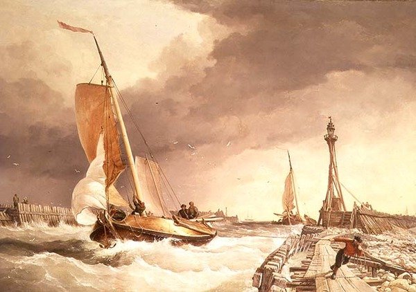 Tengeri tájkép alkotó: Edward William Cooke