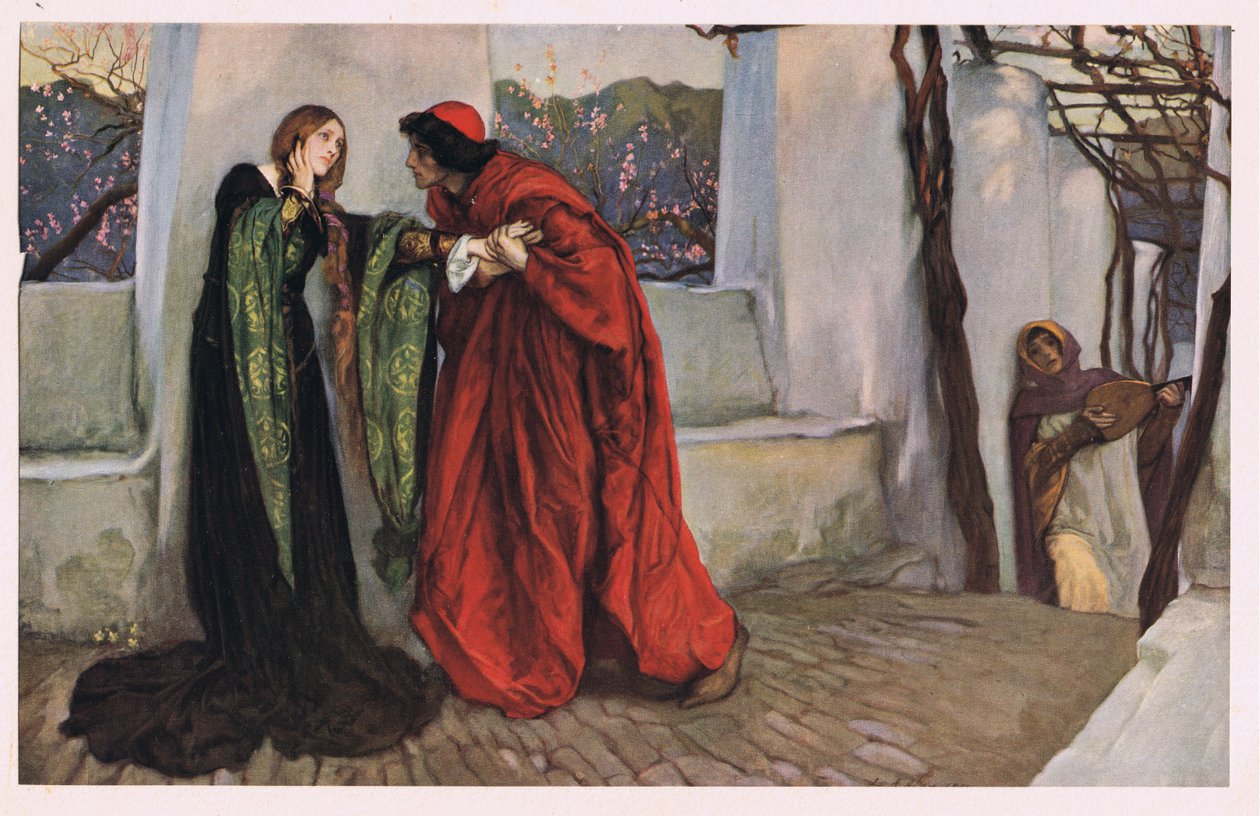 „Ó, úrnőm, hol barangolsz” William Shakespeare „Tizenkettedik éjszakájából” alkotó: Edwin Austin Abbey