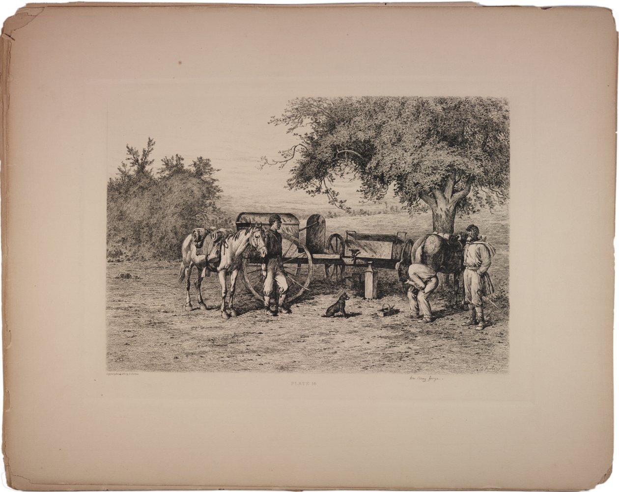 Egy hadsereg kohója, 1876 alkotó: Edwin Austin Forbes