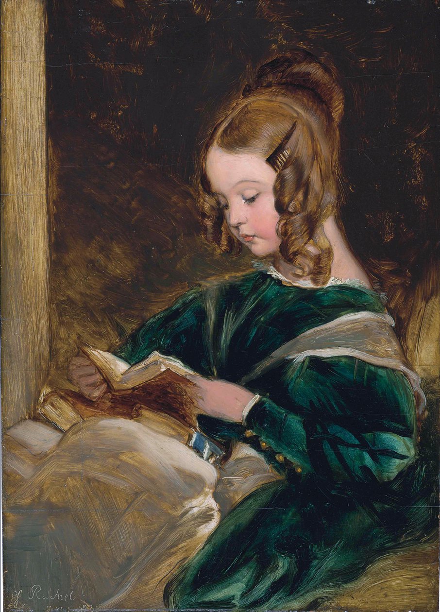 Rachel Russell (1826-1898) tanulmánya, Georgina lánya, János második felesége, Bedford hatodik hercege alkotó: Edwin Landseer