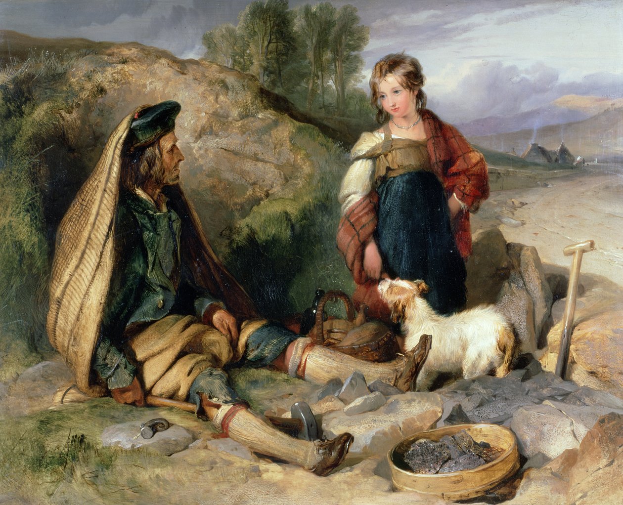A kőtörő és lánya, 1830 alkotó: Edwin Landseer