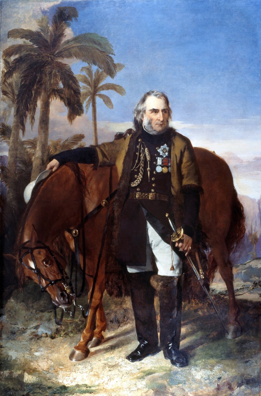 Sir Charles Napier altábornagy és arab töltője, a Red Rover, 1853 alkotó: Edwin Williams