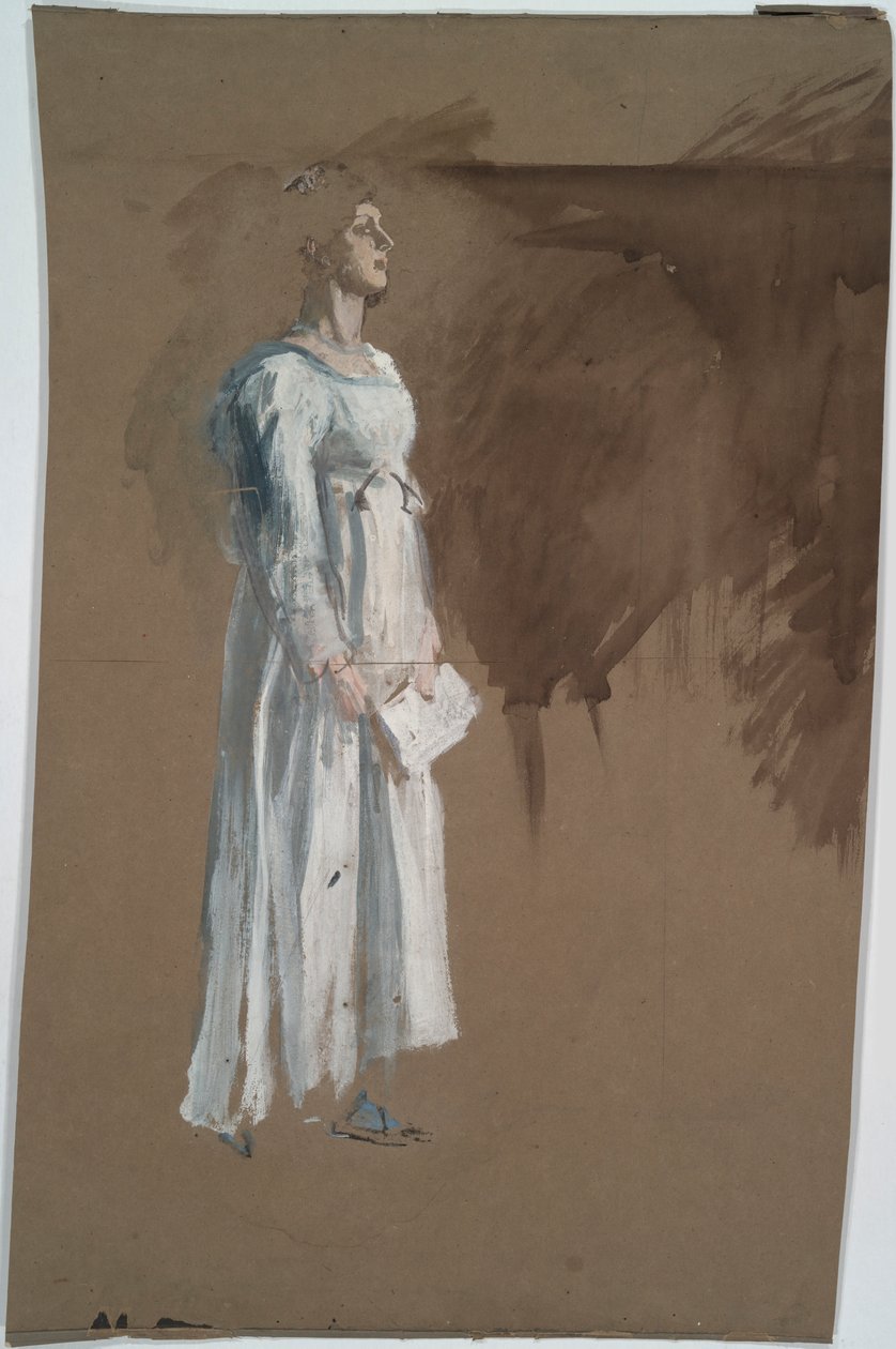 Egy figura klasszikus ruhában. alkotó: Edwin Austin Abbey
