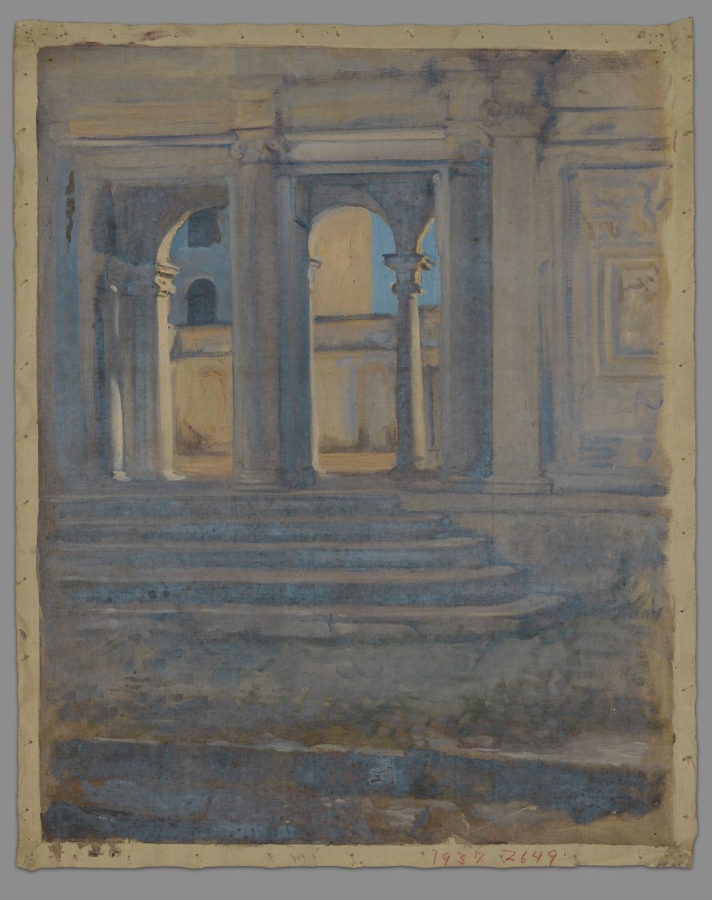 Építészeti tanulmány alkotó: Edwin Austin Abbey