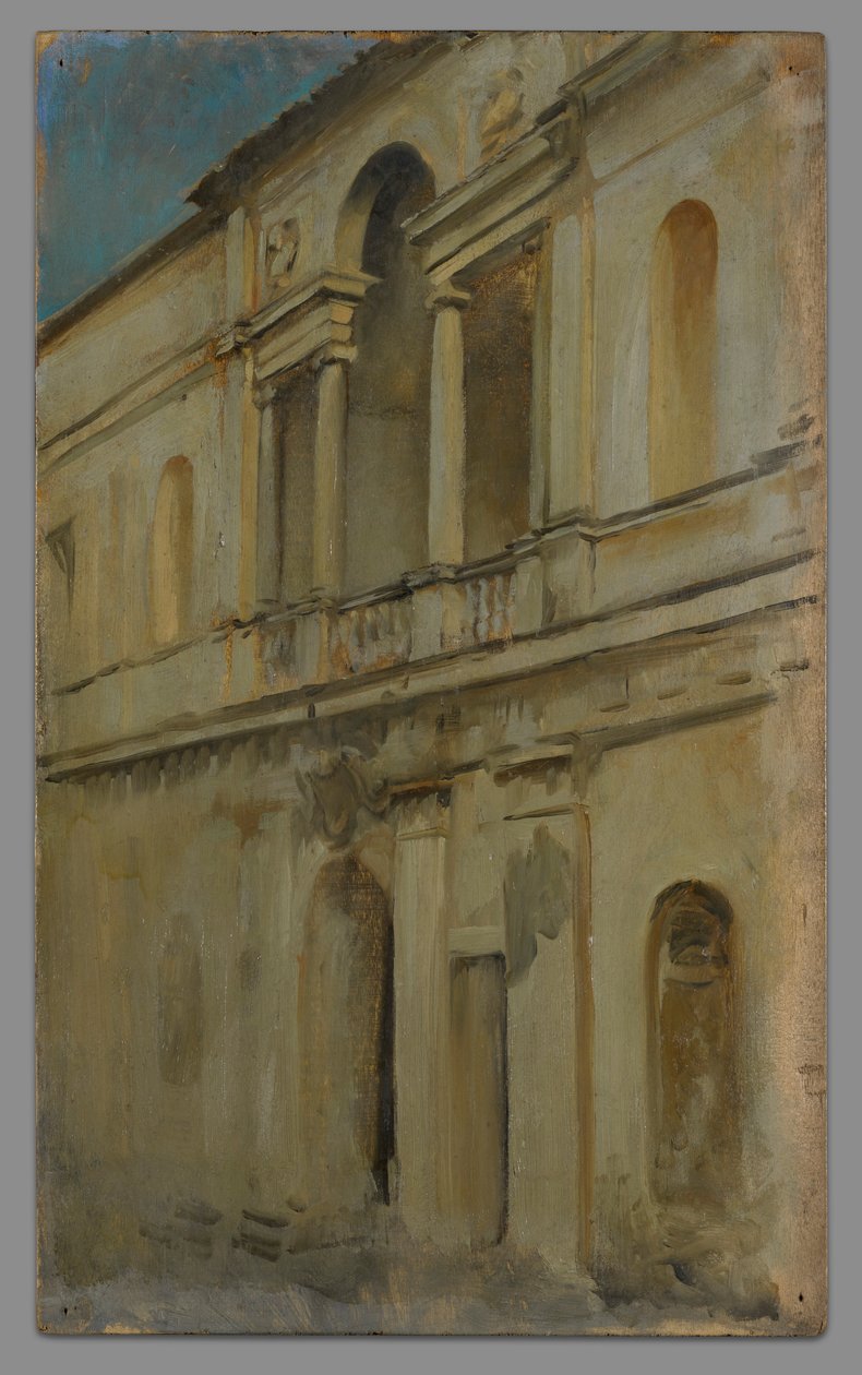 Építészeti tanulmány alkotó: Edwin Austin Abbey