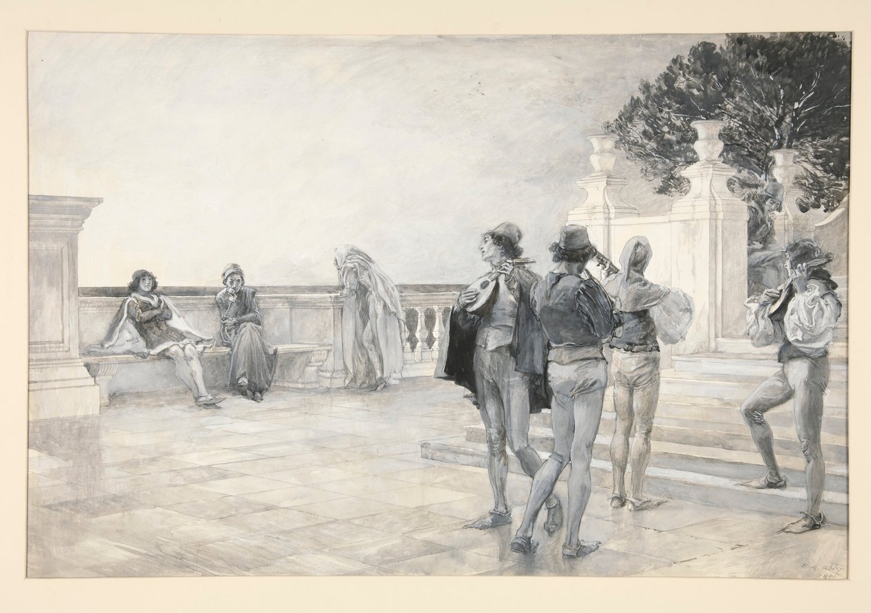 Balthazar énekli: alkotó: Edwin Austin Abbey