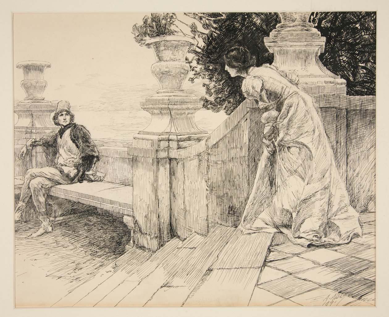 Beatrice: alkotó: Edwin Austin Abbey