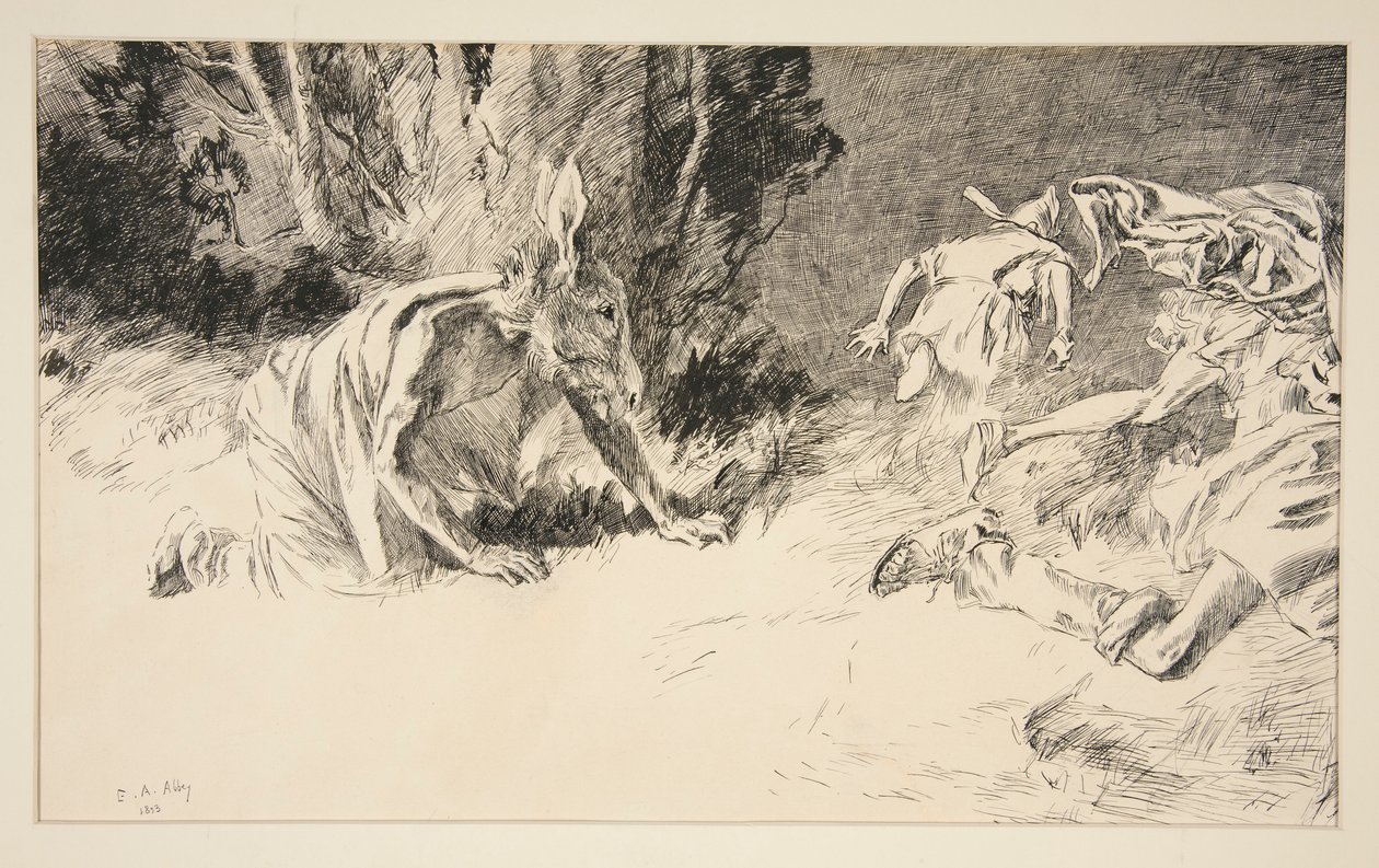 Alsó: alkotó: Edwin Austin Abbey