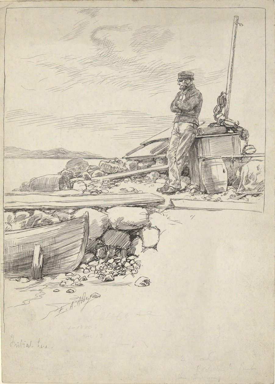 Sandy kapitány alkotó: Edwin Austin Abbey