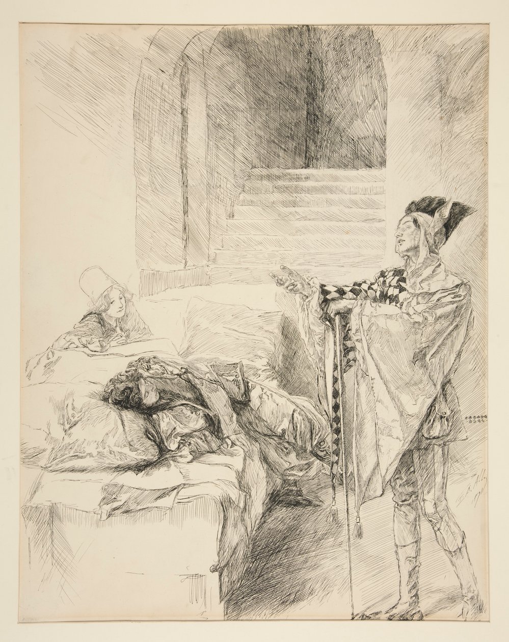 Bohóc: alkotó: Edwin Austin Abbey