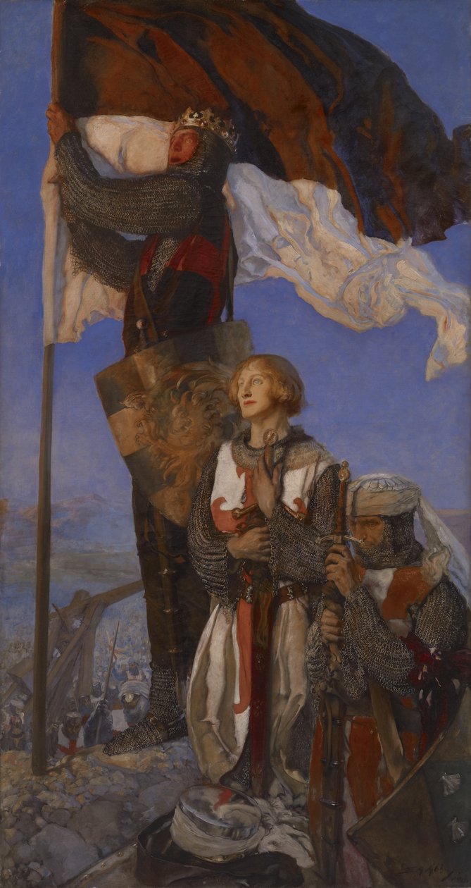 Keresztesek látták Jeruzsálemet, 1901 alkotó: Edwin Austin Abbey