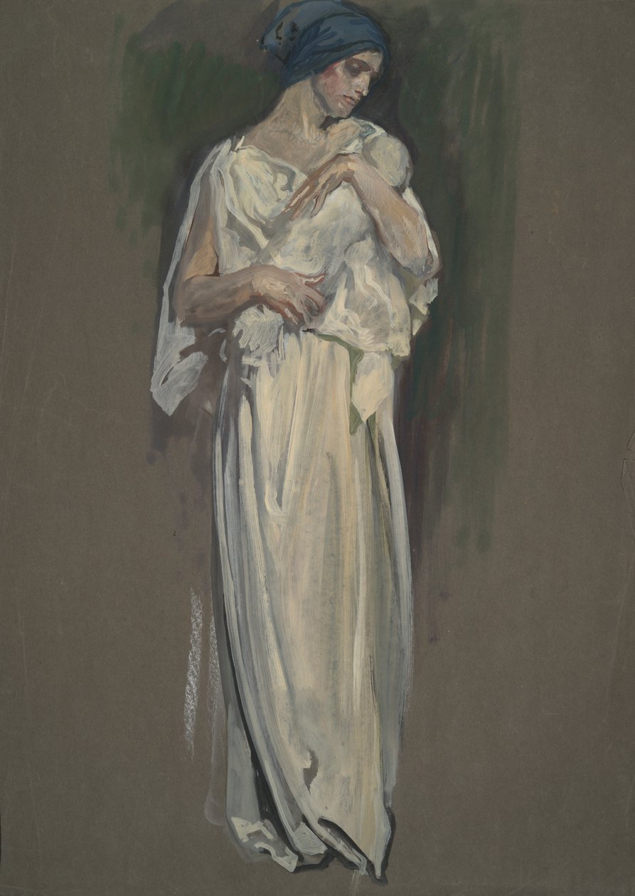 Korai tanulmány alkotó: Edwin Austin Abbey