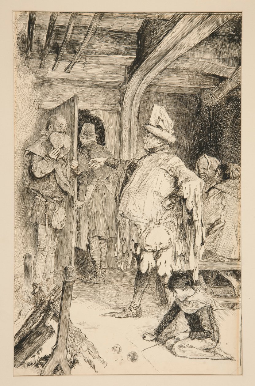 Falstaff: alkotó: Edwin Austin Abbey