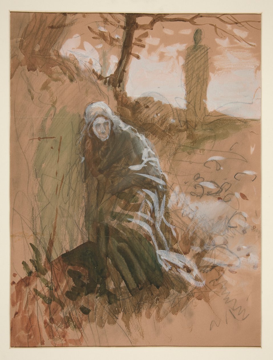Ábra az erdőben – azonosítatlan illusztráció alkotó: Edwin Austin Abbey