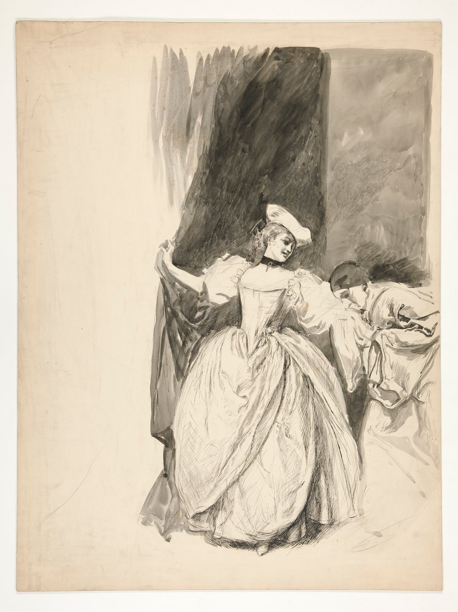 ábra tanulmány alkotó: Edwin Austin Abbey