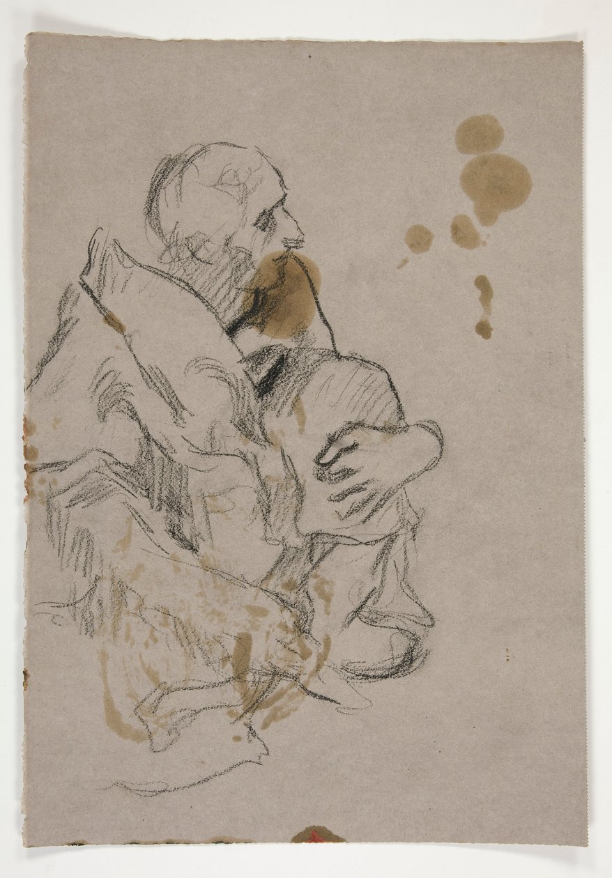 ábra tanulmány a alkotó: Edwin Austin Abbey