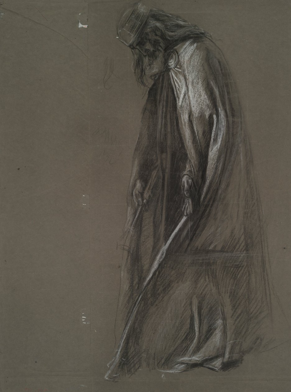 ábra tanulmány a alkotó: Edwin Austin Abbey
