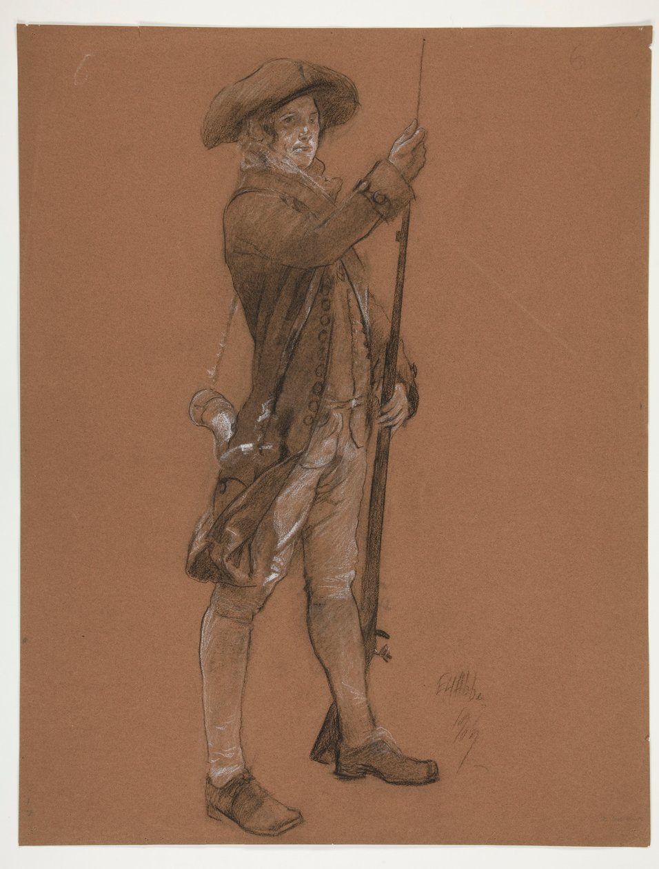 ábra tanulmány a alkotó: Edwin Austin Abbey