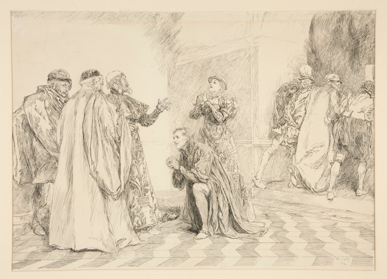 Csillogó: alkotó: Edwin Austin Abbey