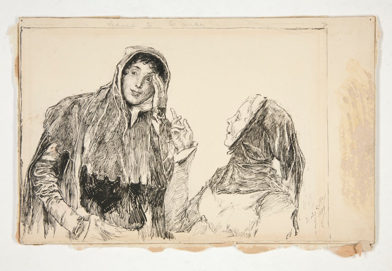 Úrnő gyorsan: alkotó: Edwin Austin Abbey