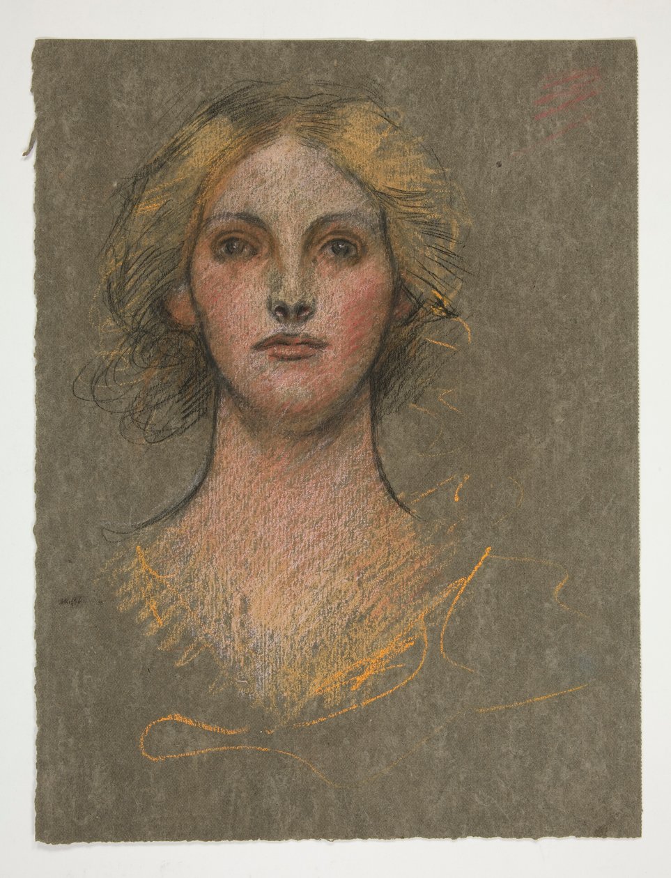 Egy fiatal nő portréja alkotó: Edwin Austin Abbey