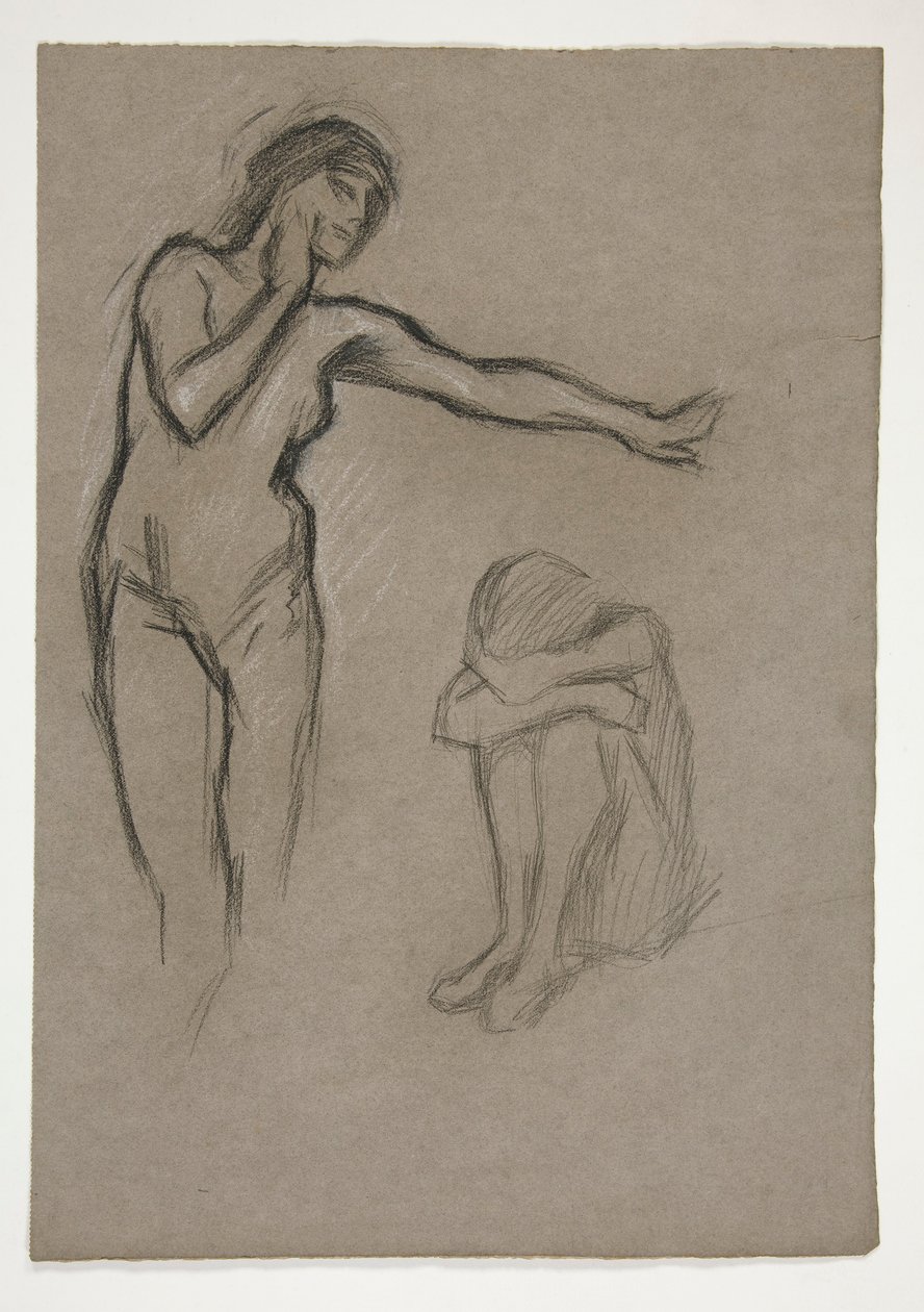 Két figura vázlata alkotó: Edwin Austin Abbey