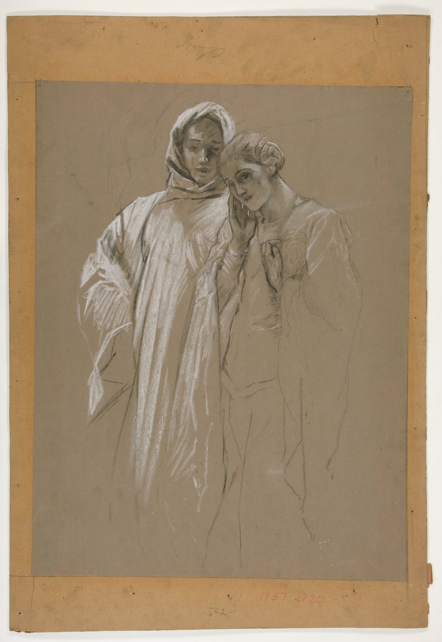 Tanulmány. Férfi és nő alkotó: Edwin Austin Abbey