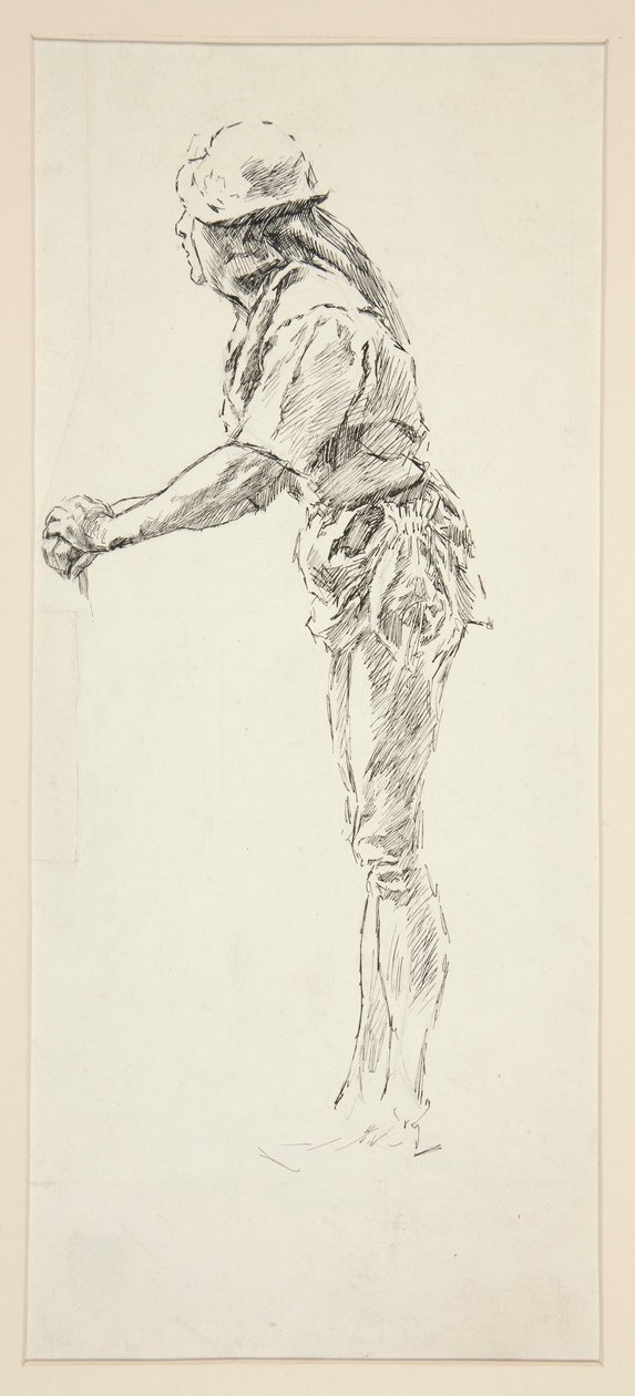 Tanulmány a Dullnak, a szerelemből alkotó: Edwin Austin Abbey