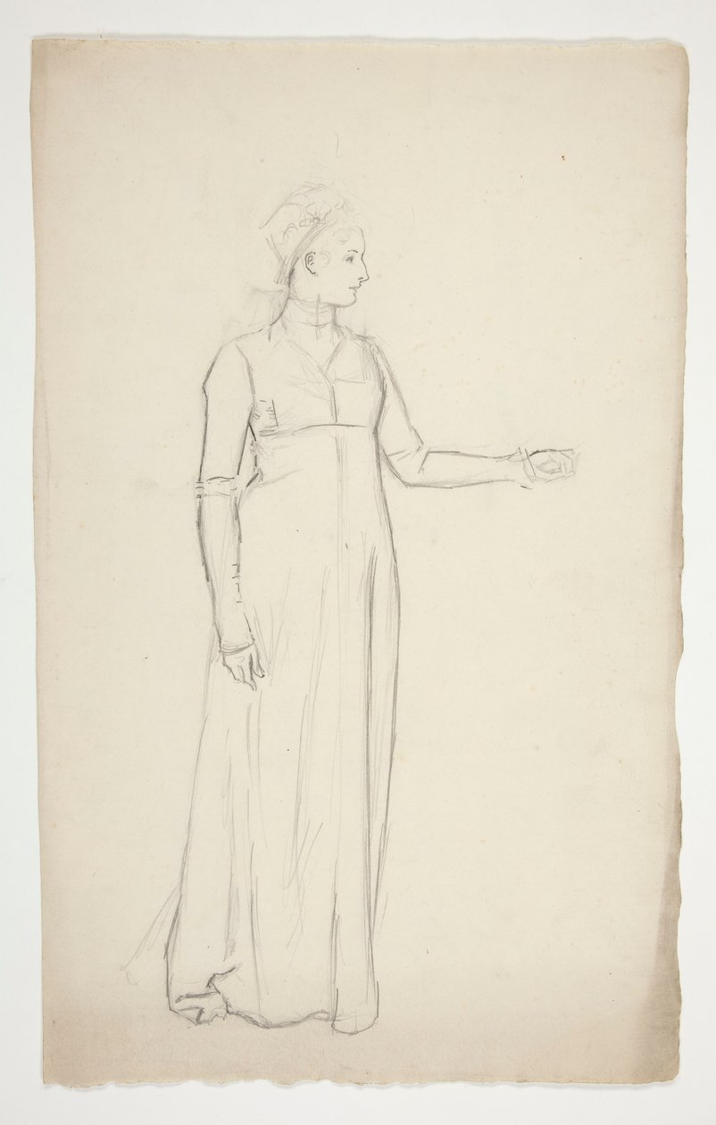 Tanulmány egy nőről alkotó: Edwin Austin Abbey